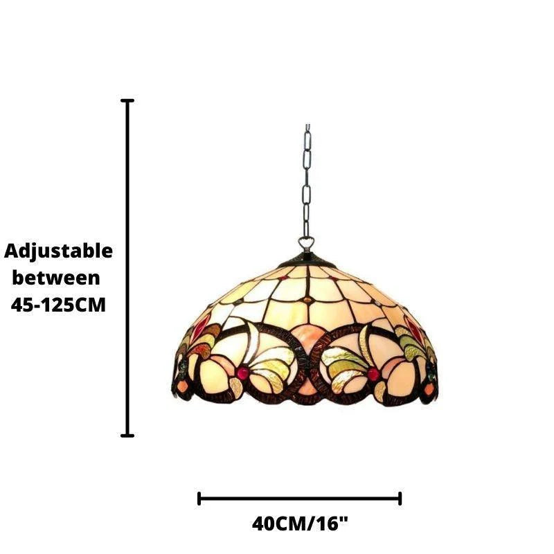 Ipswich Tiffany Mennyezeti Tiffany Függő Lámpa, 1 égős