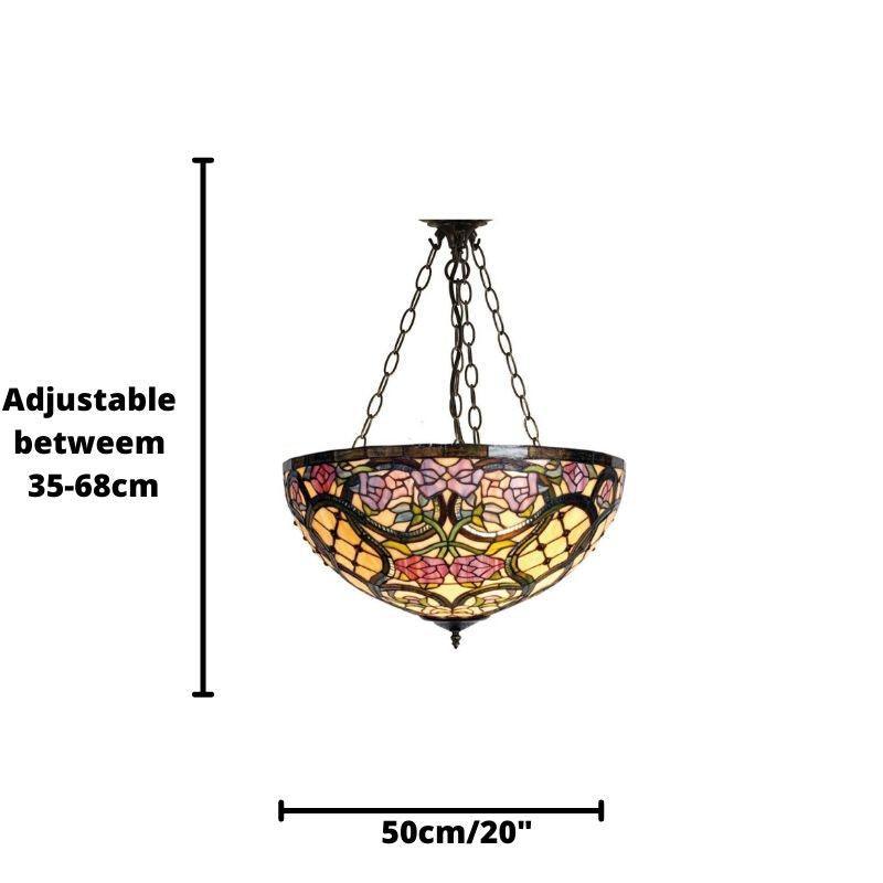 Anders Nagy Fordított Tiffany Mennyezeti Tiffany Függő Lámpa