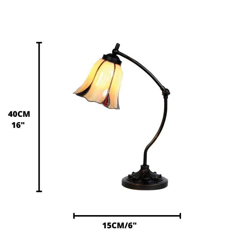 Edinburgh Tiffany Swan Neck Éjjeli Lámpa