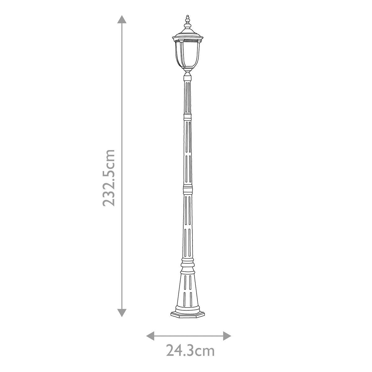 Cleveland Bronz Kültéri Lámpaoszlop