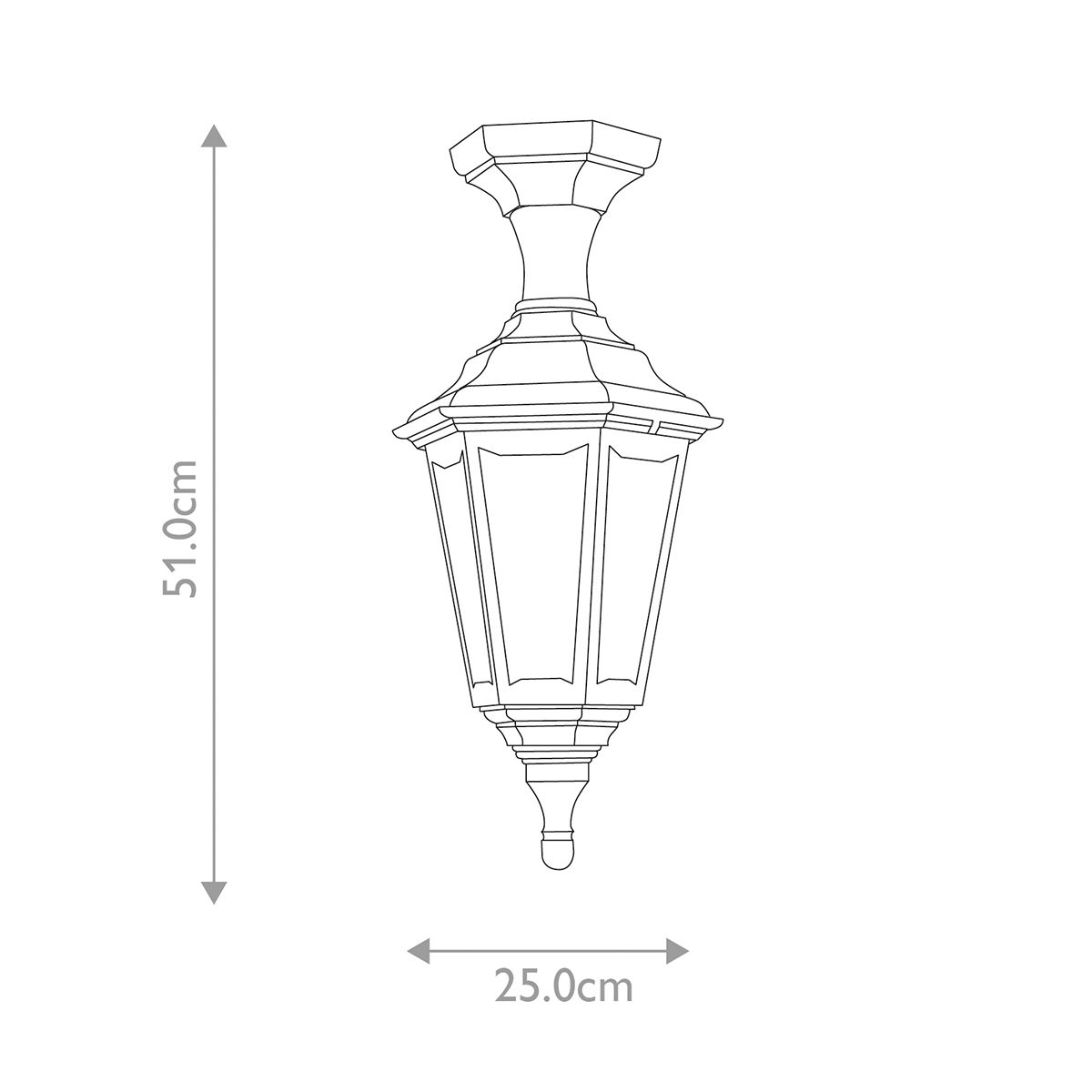 Kinsale Fekete Kültéri Pedestal/Porch Lantern