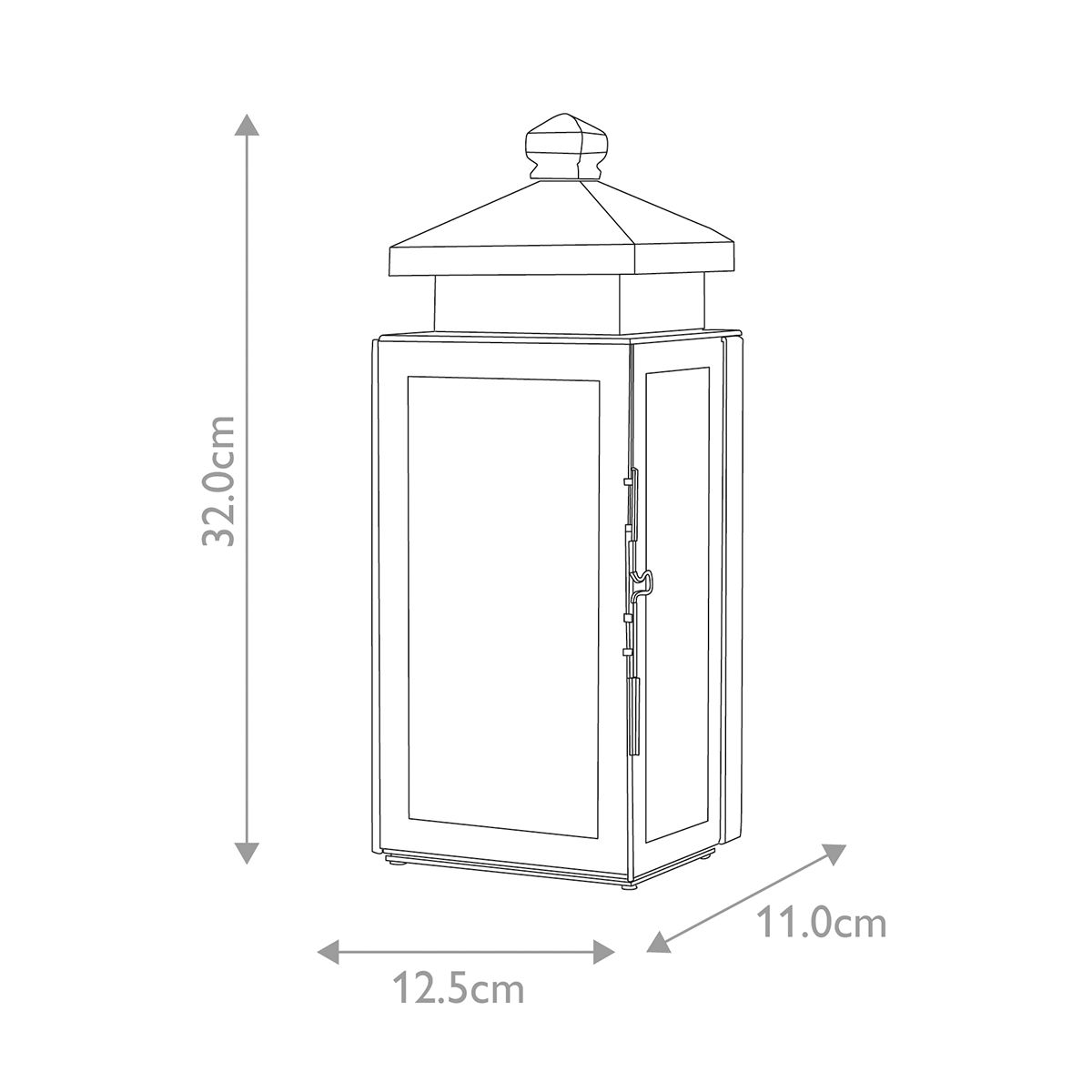 Matlock Bronz Kültéri Fali Lantern