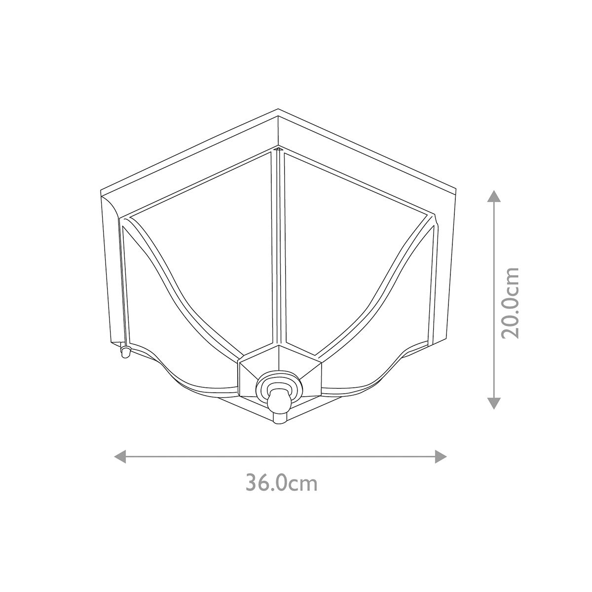 New Englés Kültéri Süllyesztett Mennyezeti Lantern, Bronz