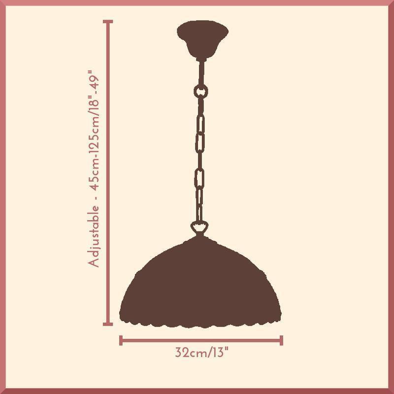 Dorothy Tiffany Mennyezeti Tiffany Függő Lámpa, 1 égős