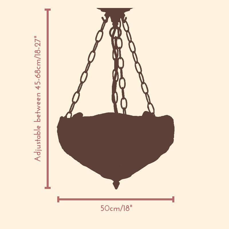 Zöld Szitakötős Tiffany Forditott Mennyezeti Tiffany Függő Lámpa (állítható lánc)