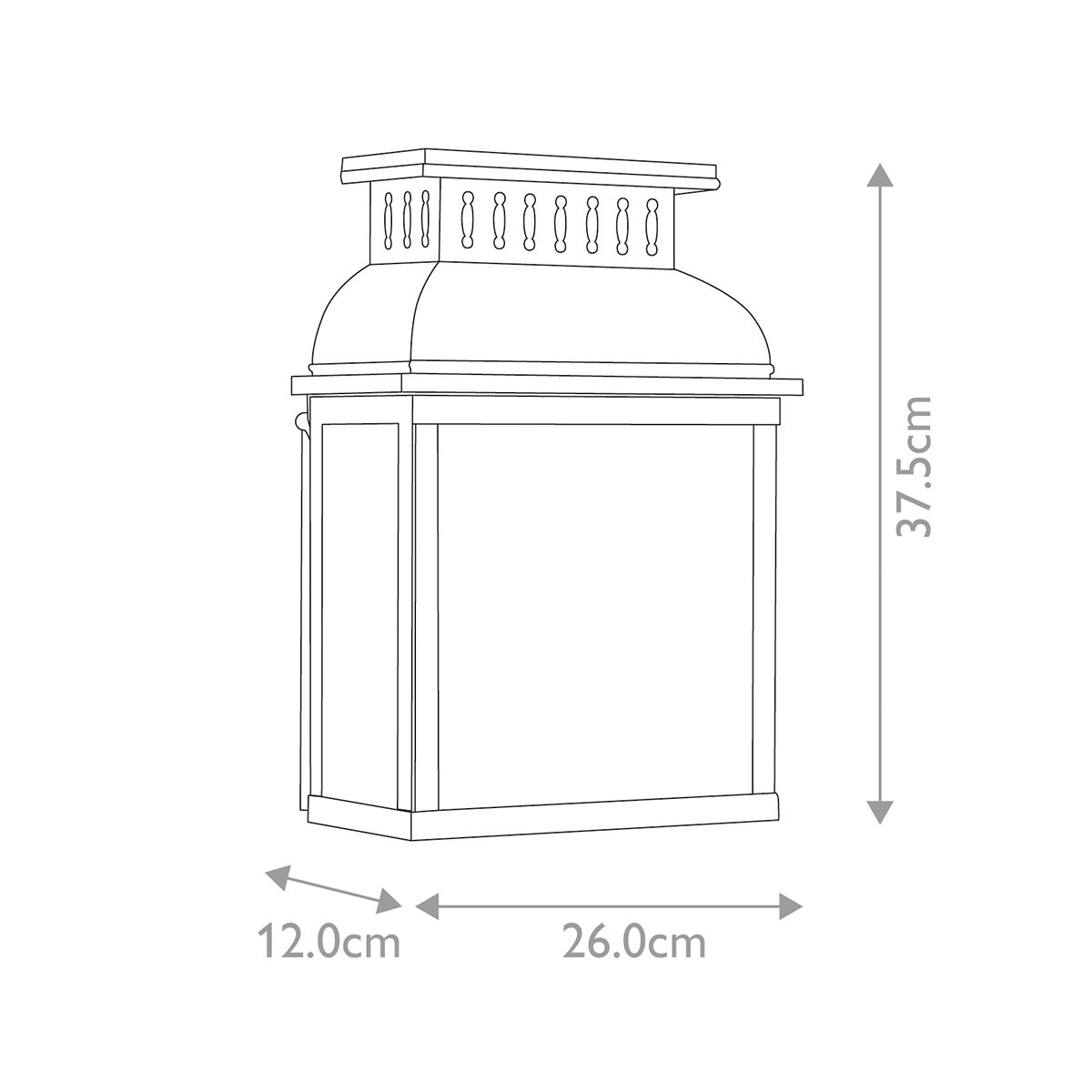 Westminster Antikolt Sárgaréz Kültéri Fali Lantern