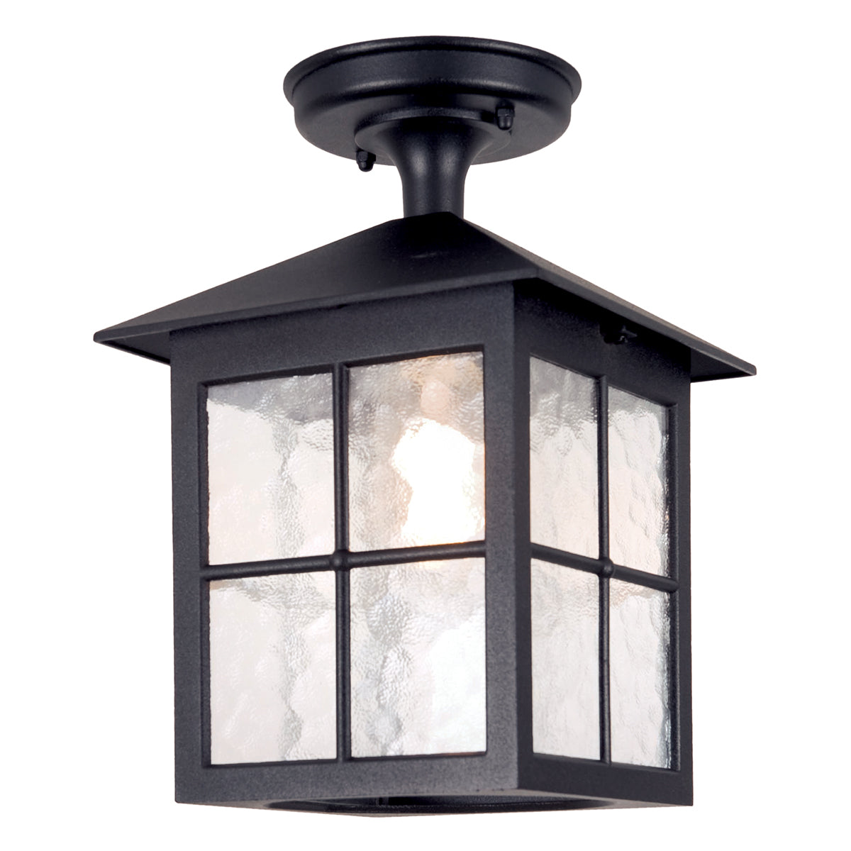 Winchester Kültéri Fekete Félig Süllyesztett Porch Lantern