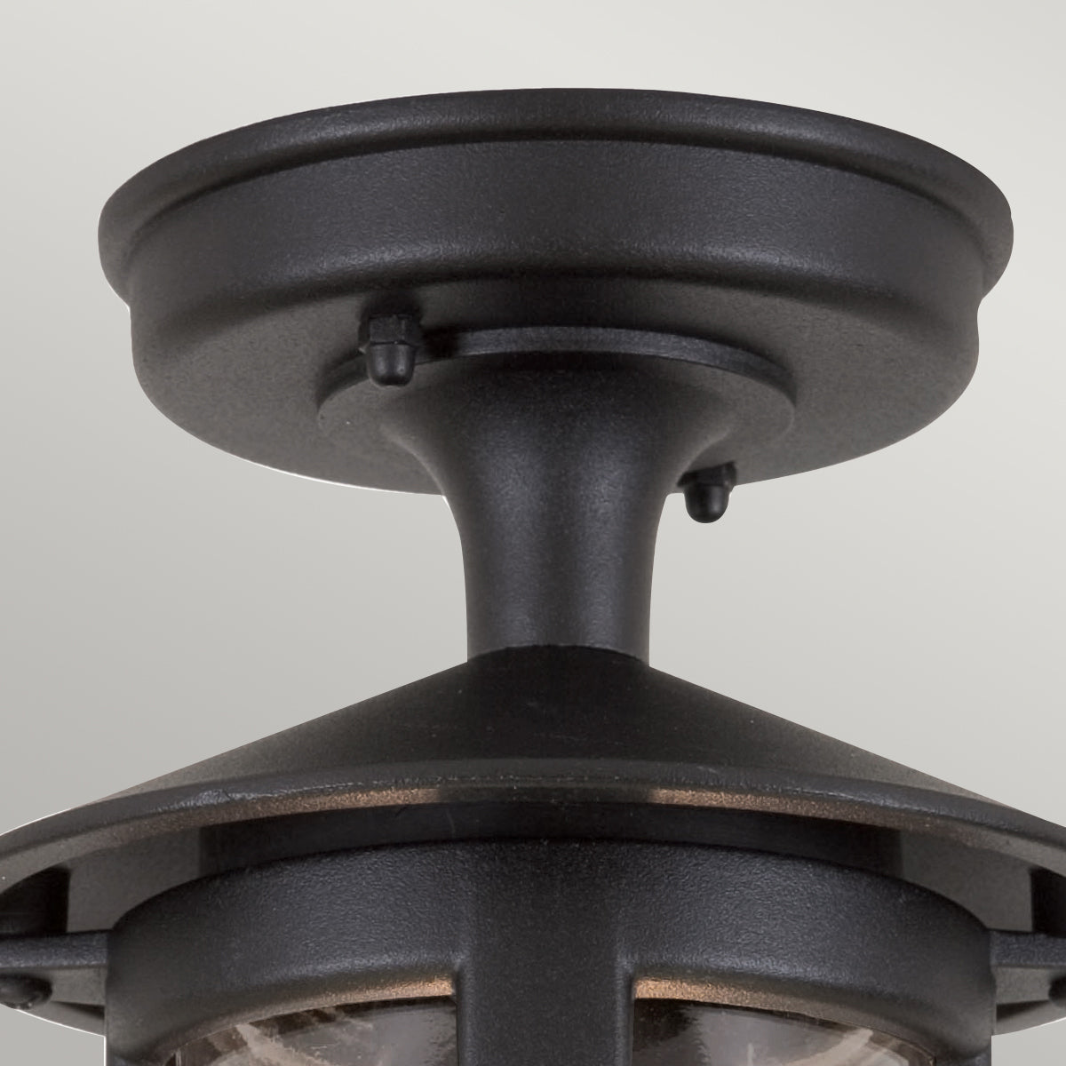 Hereford Kültéri Fekete Félig Süllyesztett Porch Lantern