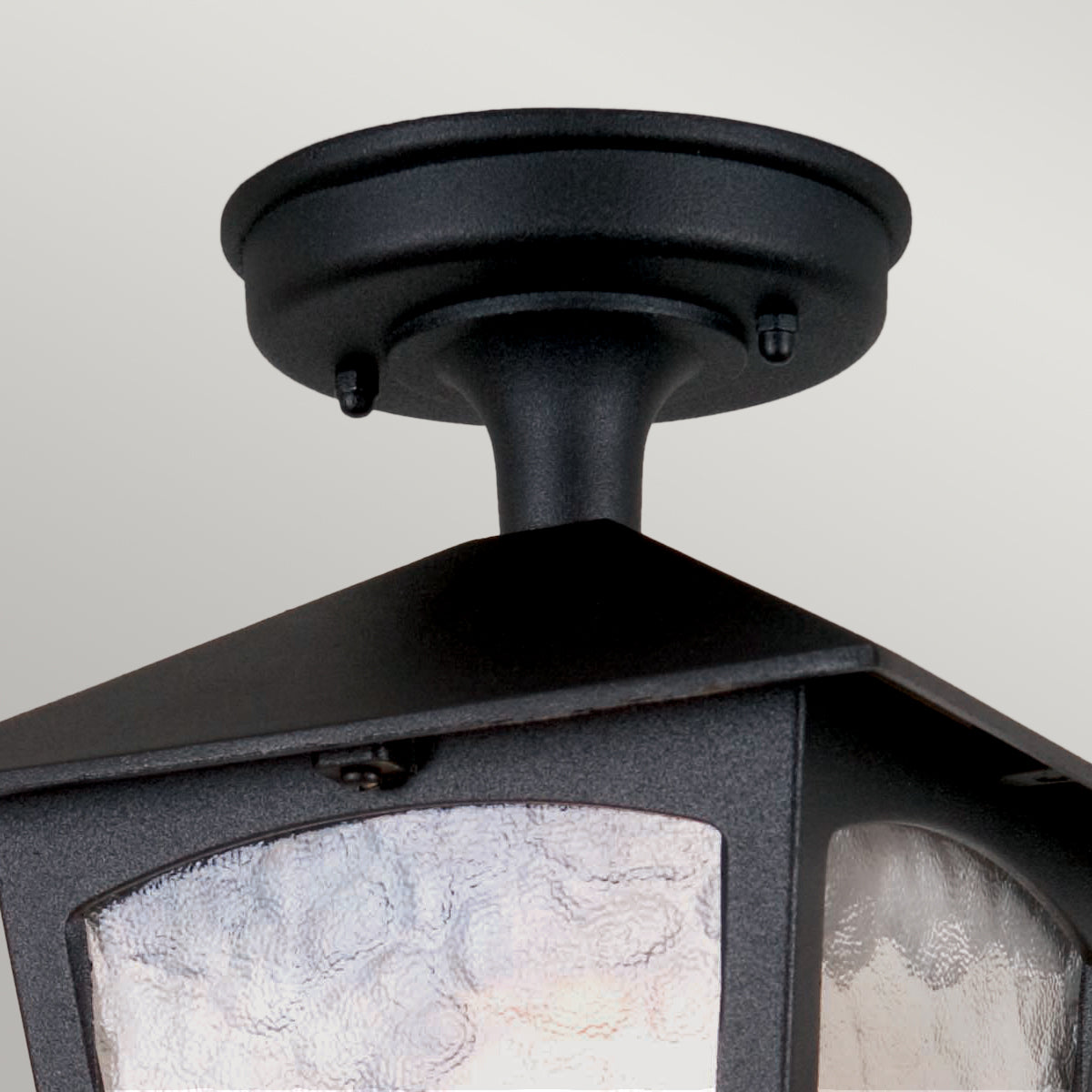 York Fekete Kültéri Félig Süllyesztett Porch Lantern