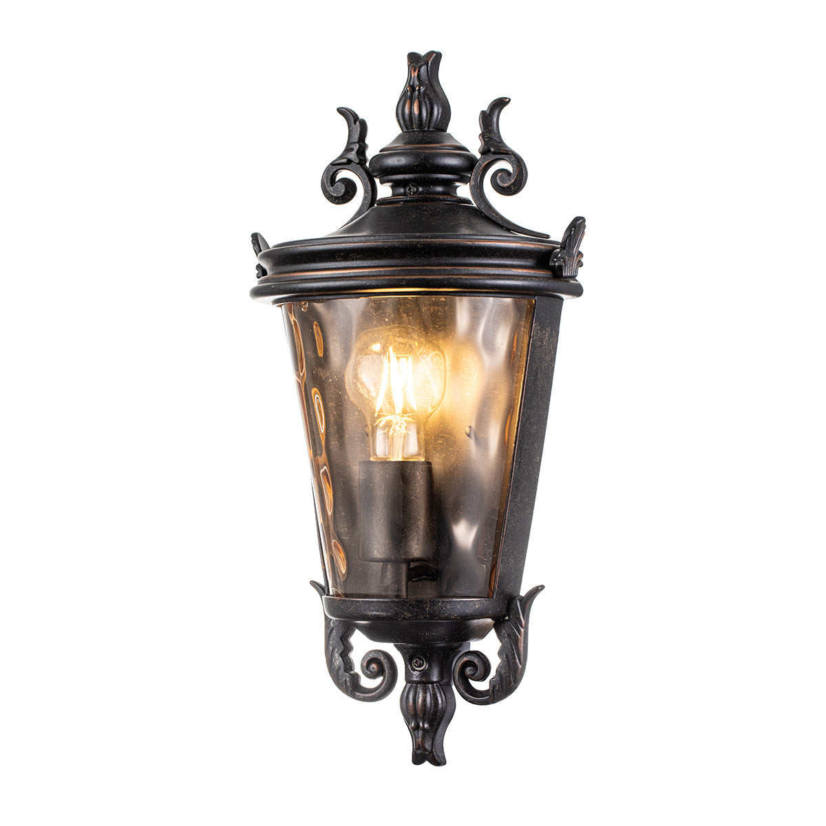 Baltimore Kültéri Bronz Fél Lantern Fali Lámpa