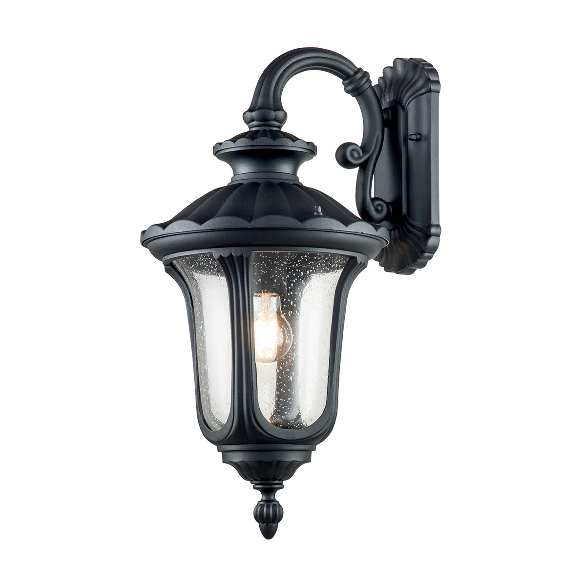 Chicago Fekete Kültéri Fali Lantern Lámpa