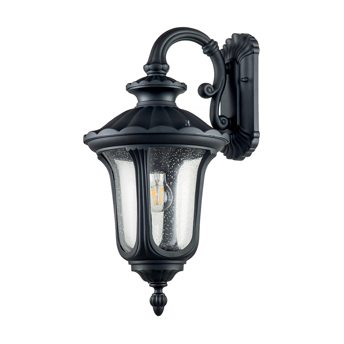 Chicago Fekete Kültéri Fali Lantern Lámpa