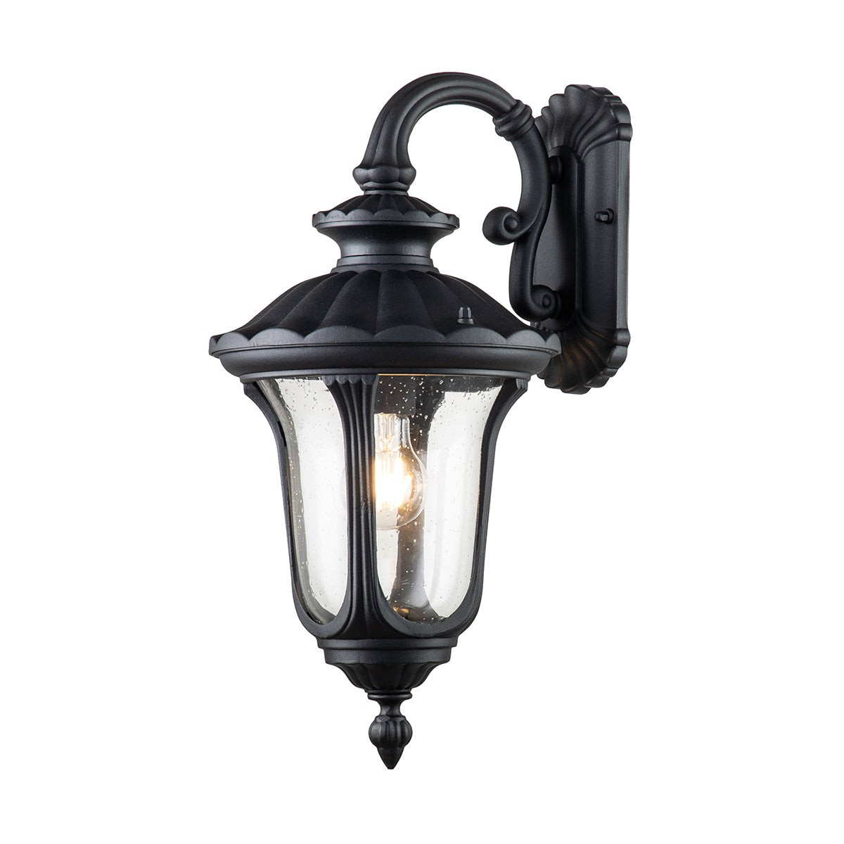 Chicago Kicsi Kültéri Fekete Fali Lantern Lámpa