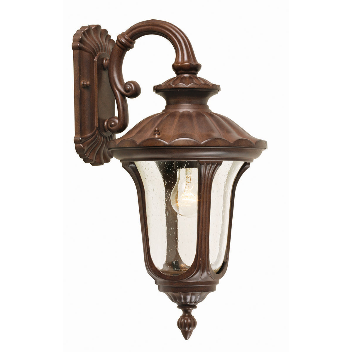 Chicago Kültéri Bronz Lefelé Néző Fali Lantern Lámpa