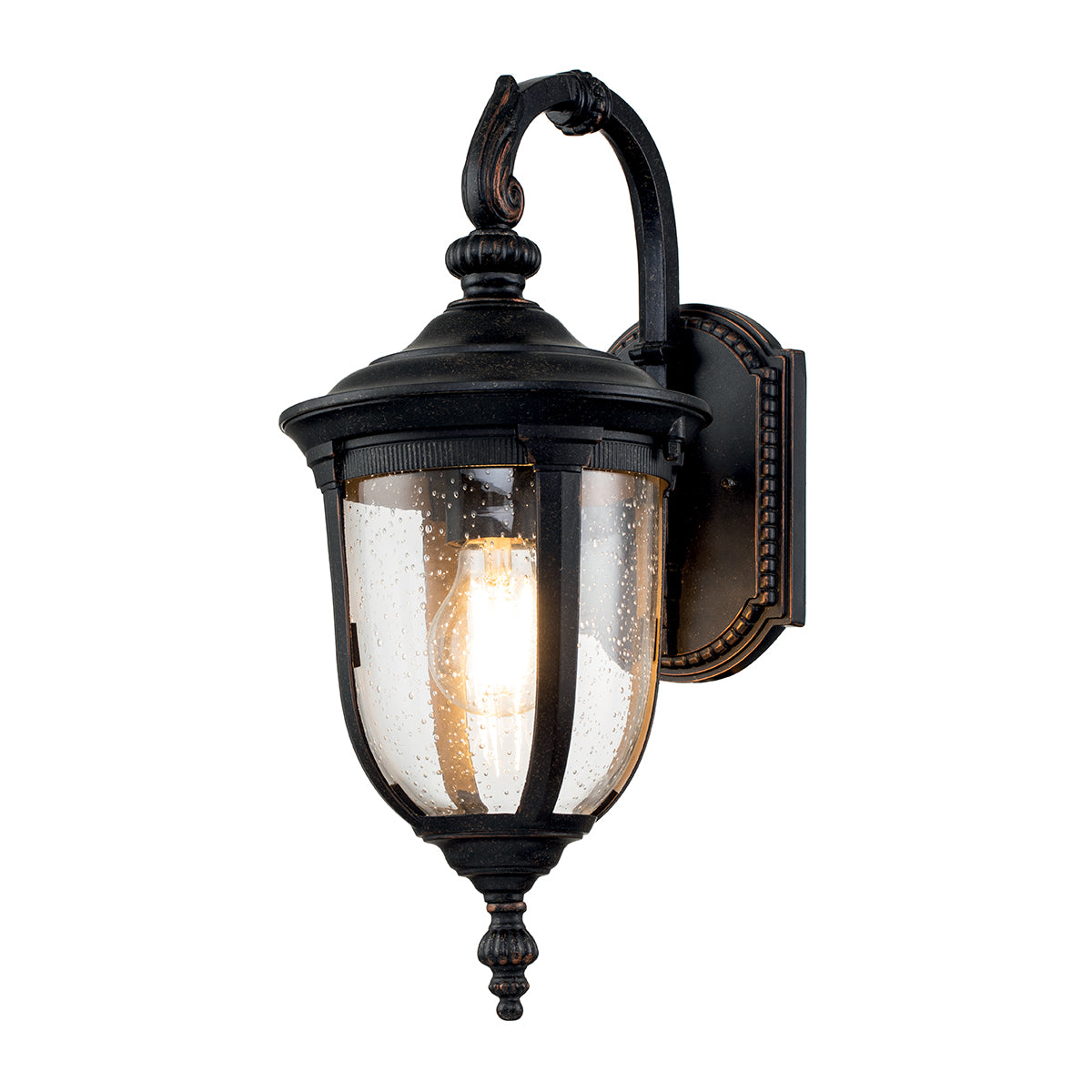 Cleveland 1 Lámpa Kültéri Kicsi Bronz Fali Lantern