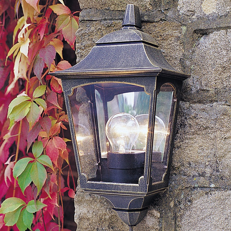 Chapel Fekete Kültéri Fél Fali Lantern