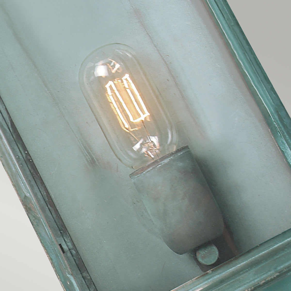 Lefelé Nézőing Street Kültéri Fali Lantern, Patina