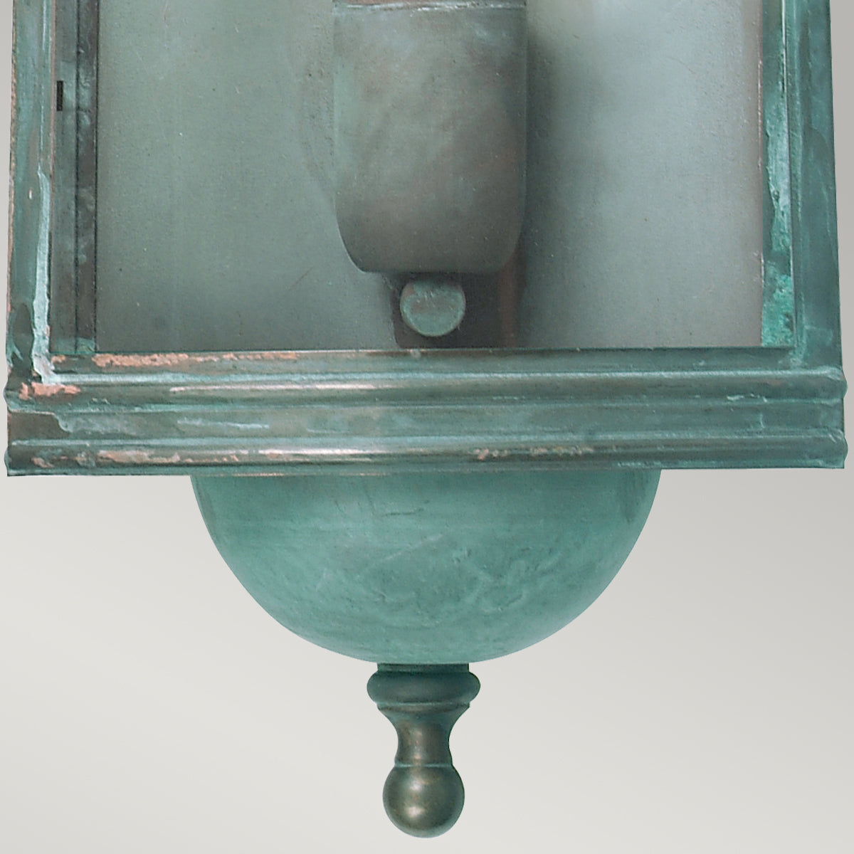 Lefelé Nézőing Street Kültéri Fali Lantern, Patina