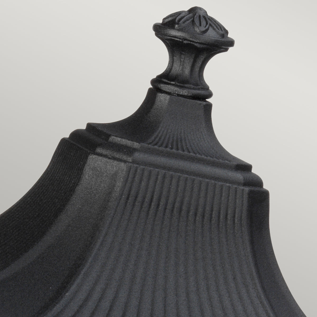 Cotswold Lane Kültéri Fekete Pedestal, 2 Izzós