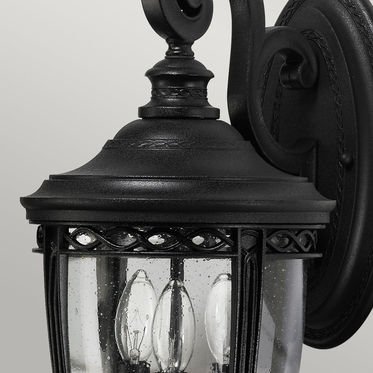 English Bridle Kültéri 3 Izzós Fekete Fali Lantern