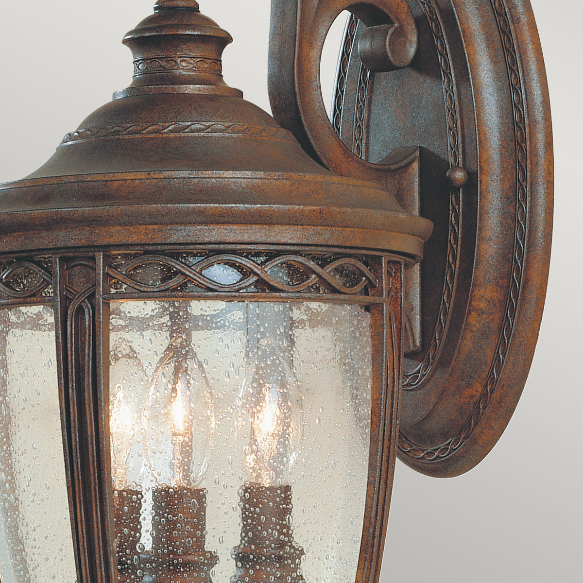 English Bridle Kültéri 3 Izzós Fali Lantern, Bronz