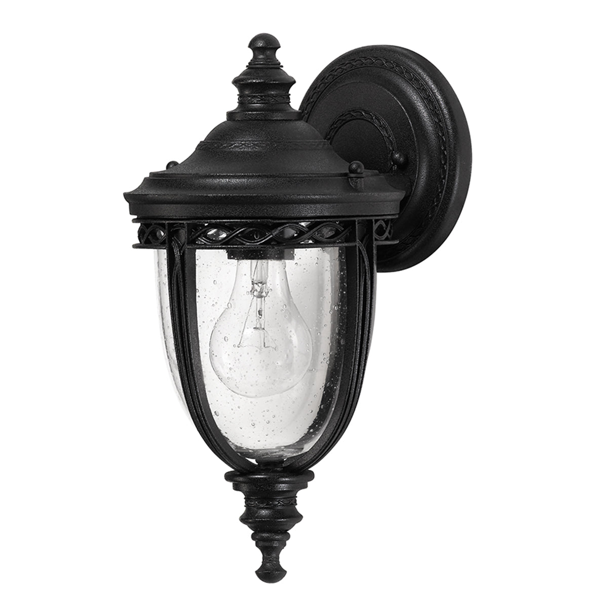 English Bridle Kültéri Kicsi Fali Lantern, Fekete