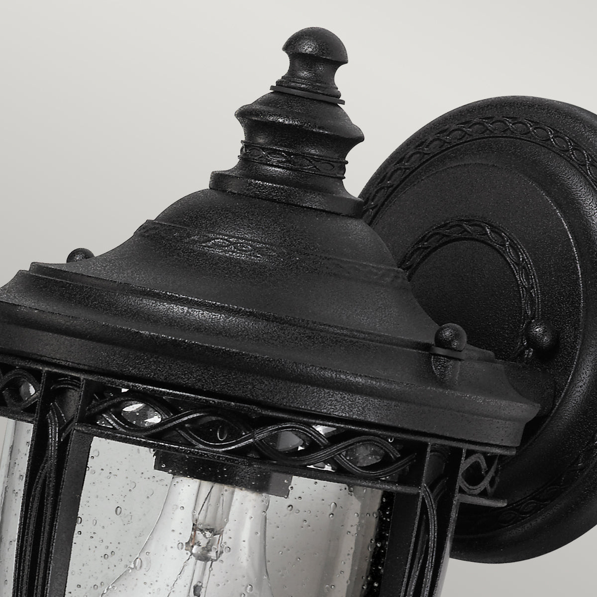 English Bridle Kültéri Kicsi Fali Lantern, Fekete