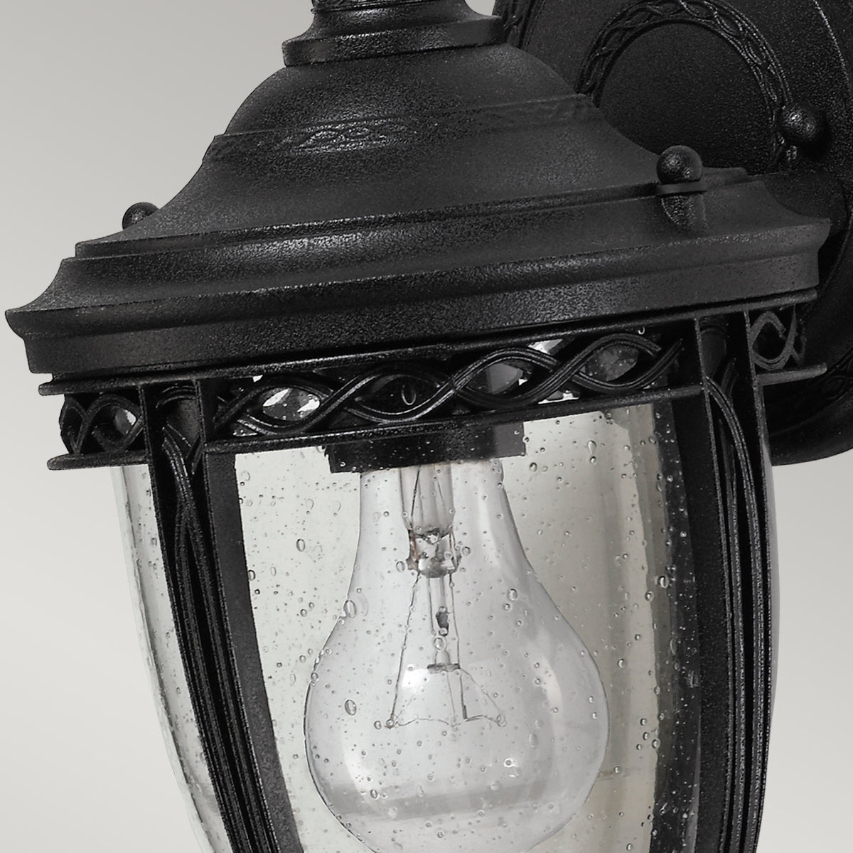 English Bridle Kültéri Kicsi Fali Lantern, Fekete