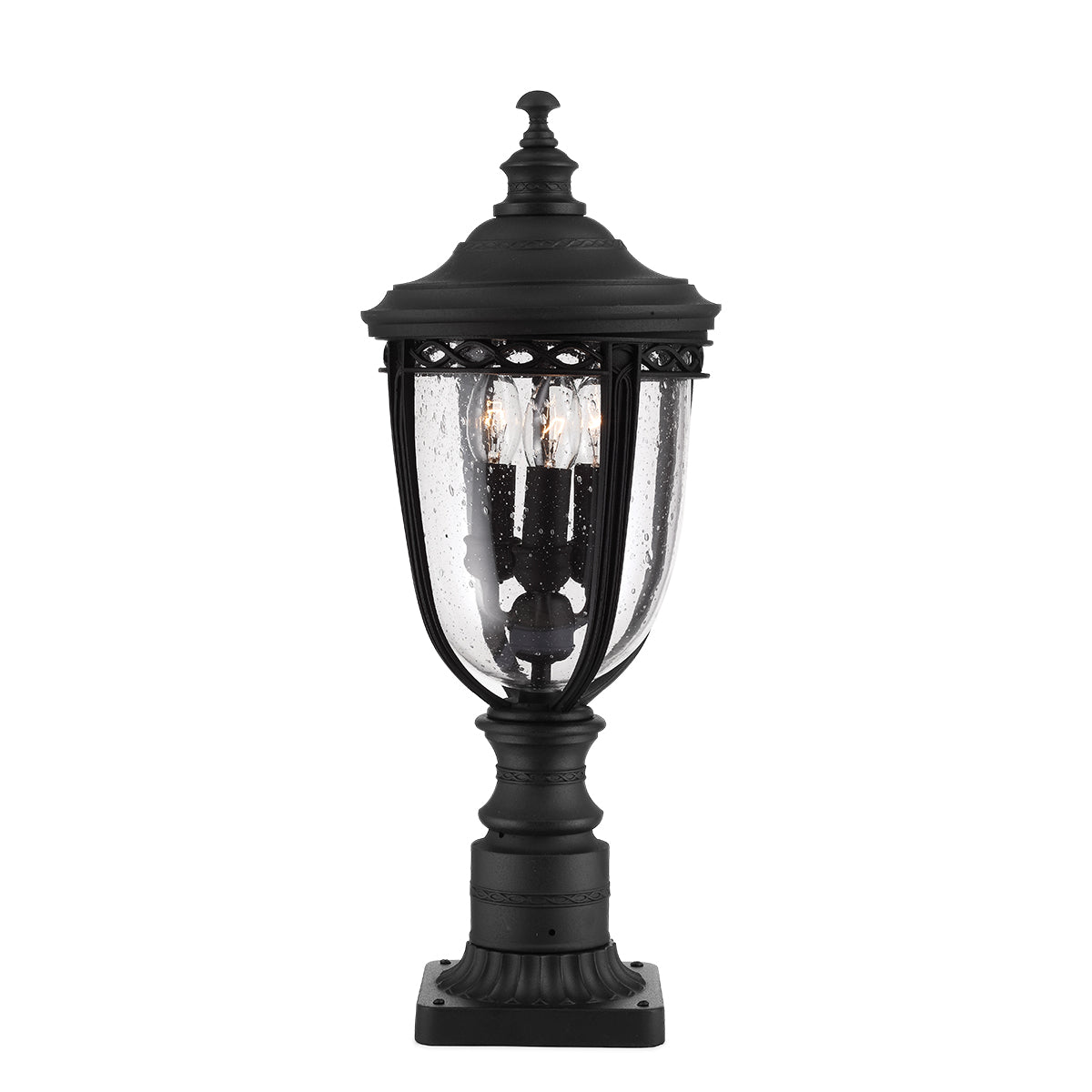 English Bridle Kültéri Fekete Pedestal, 3 Izzós
