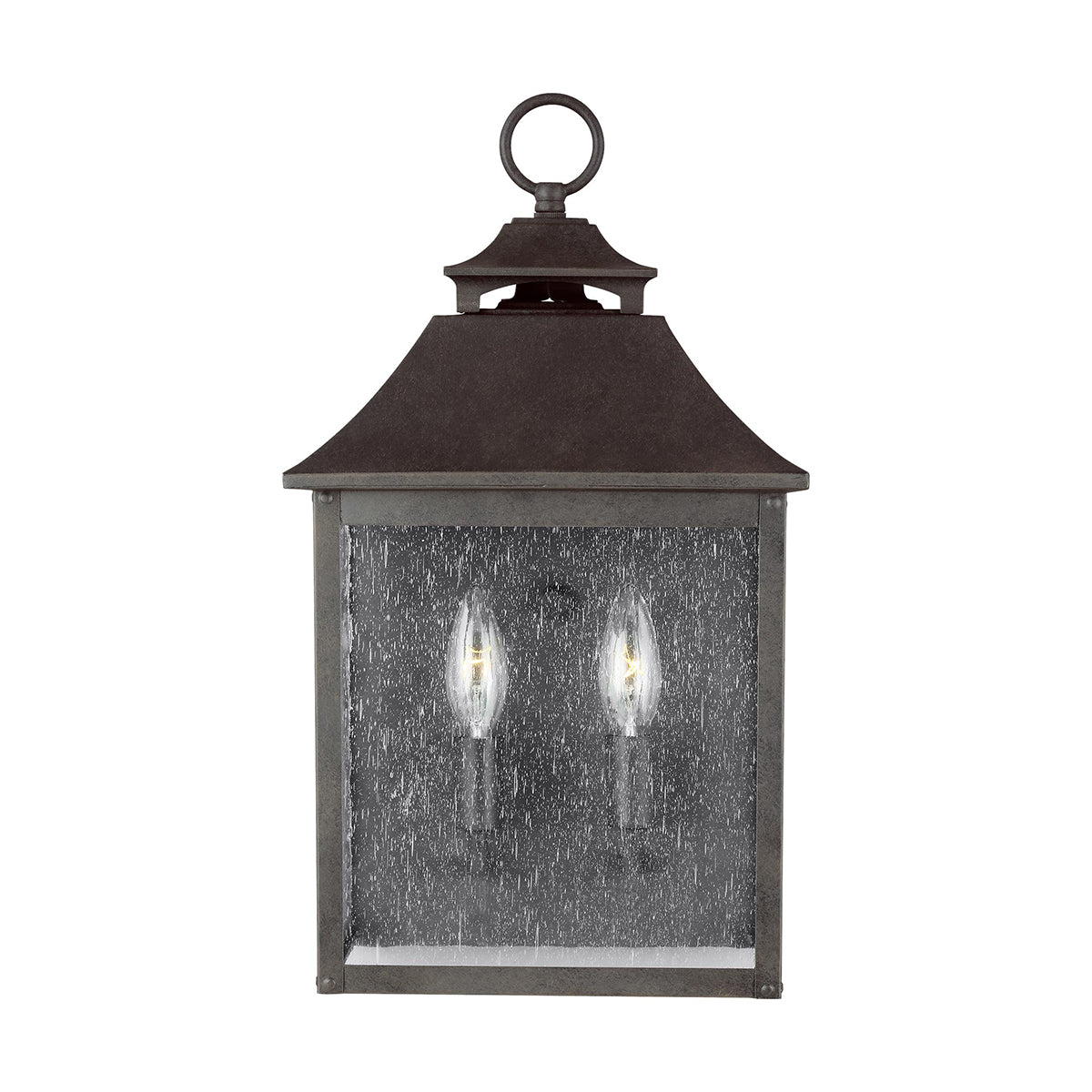 Galena 2 Izzós Kültéri Szürke Fél Lantern Lámpa