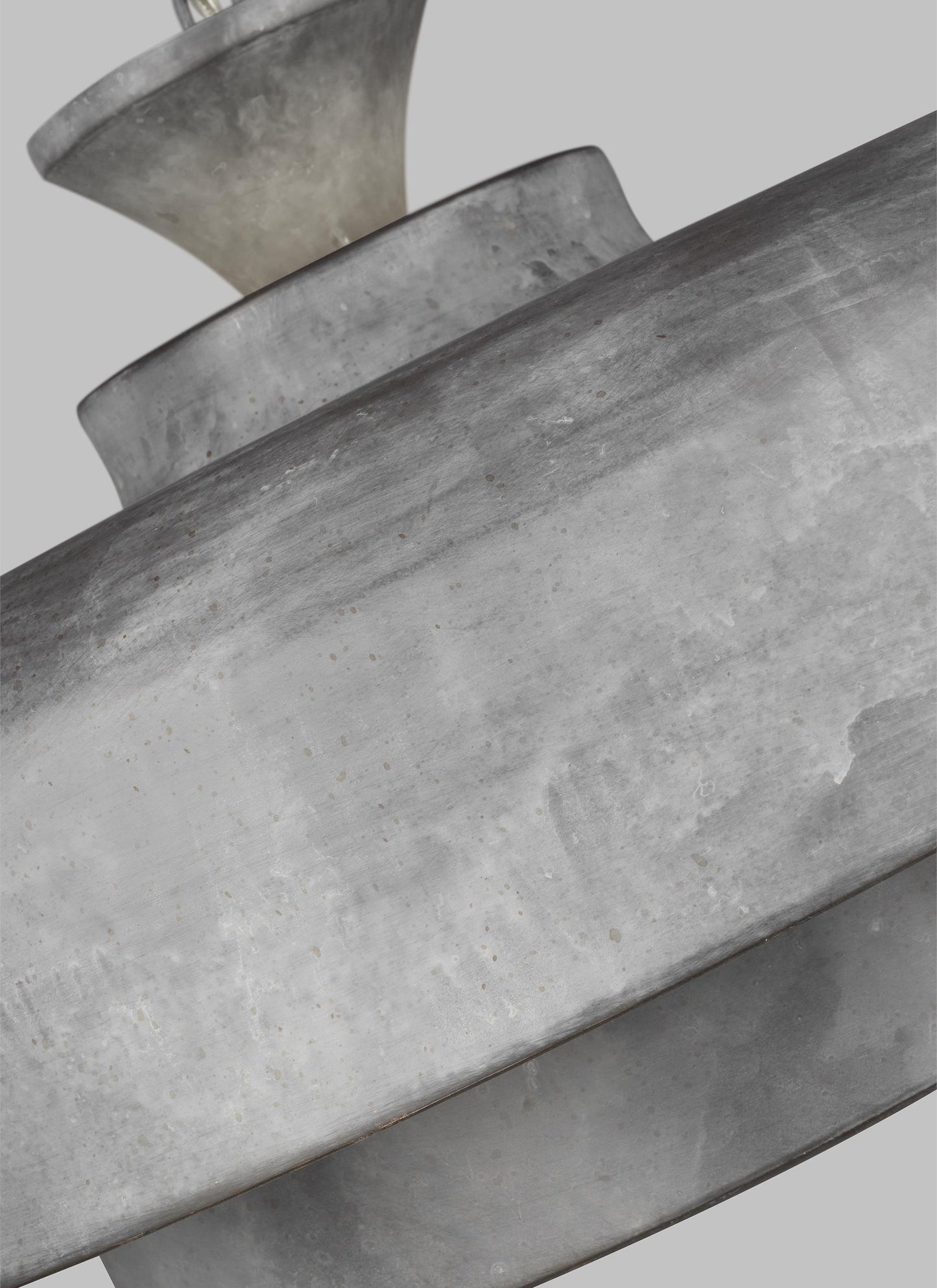 Haymarket Ezüst Függő Mennyezeti Lámpa, Galvanized