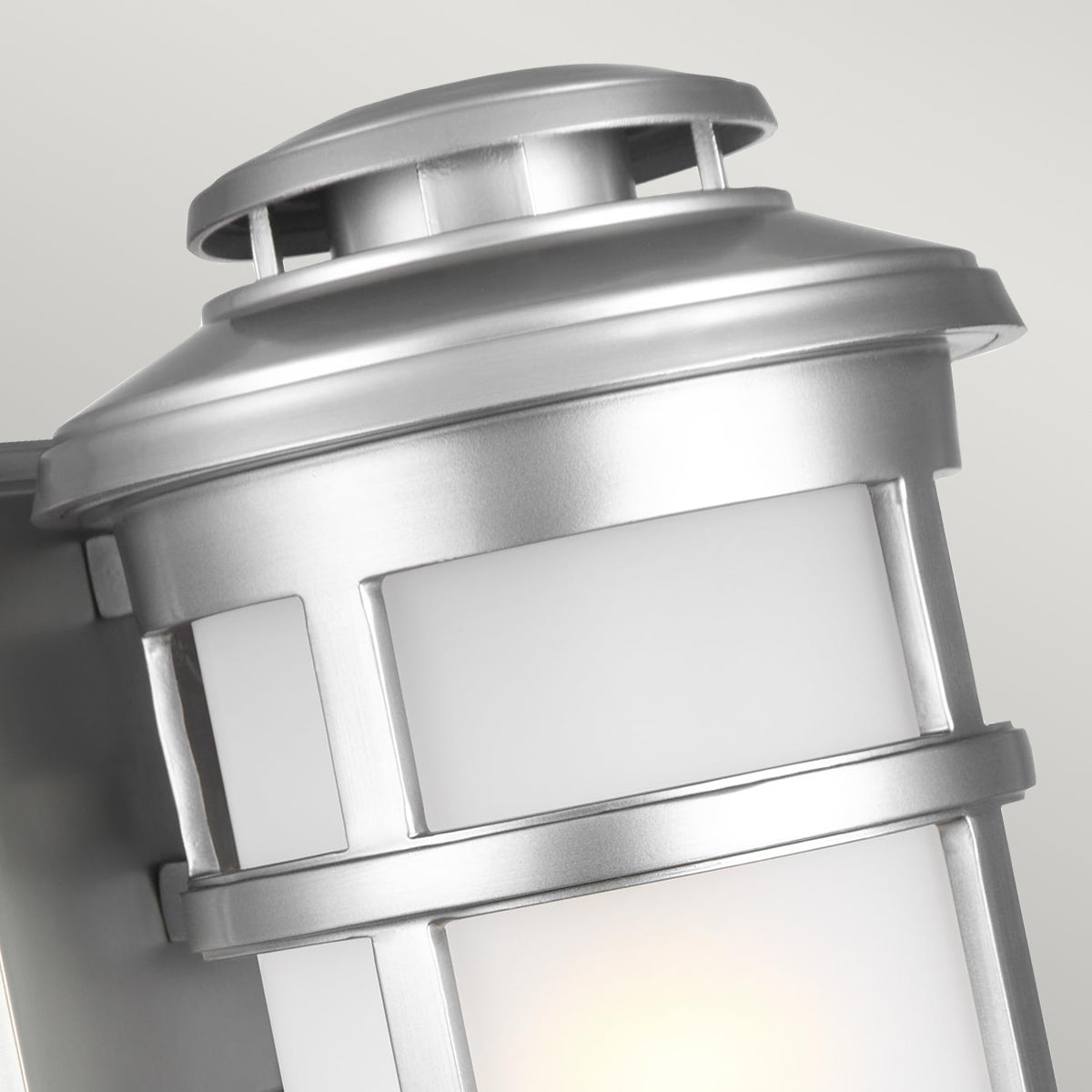 Newport Kültéri Ezüst Fali Lantern, Acél