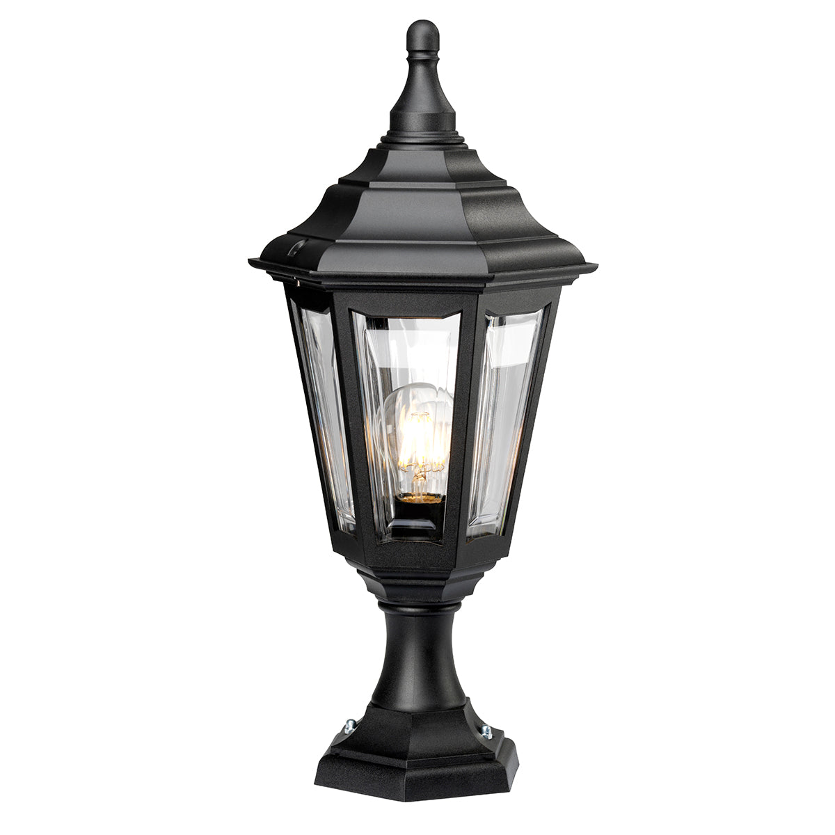 Kinsale Fekete Kültéri Pedestal/Porch Lantern