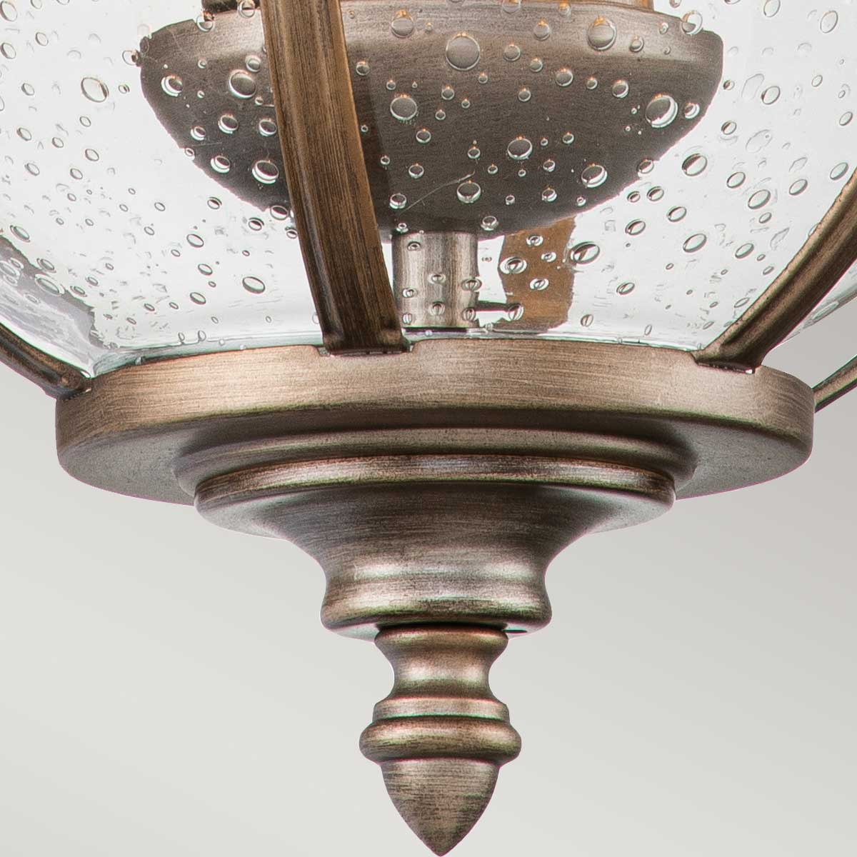 Halleron 2 Izzós Kültéri Fali Lantern, Bronz