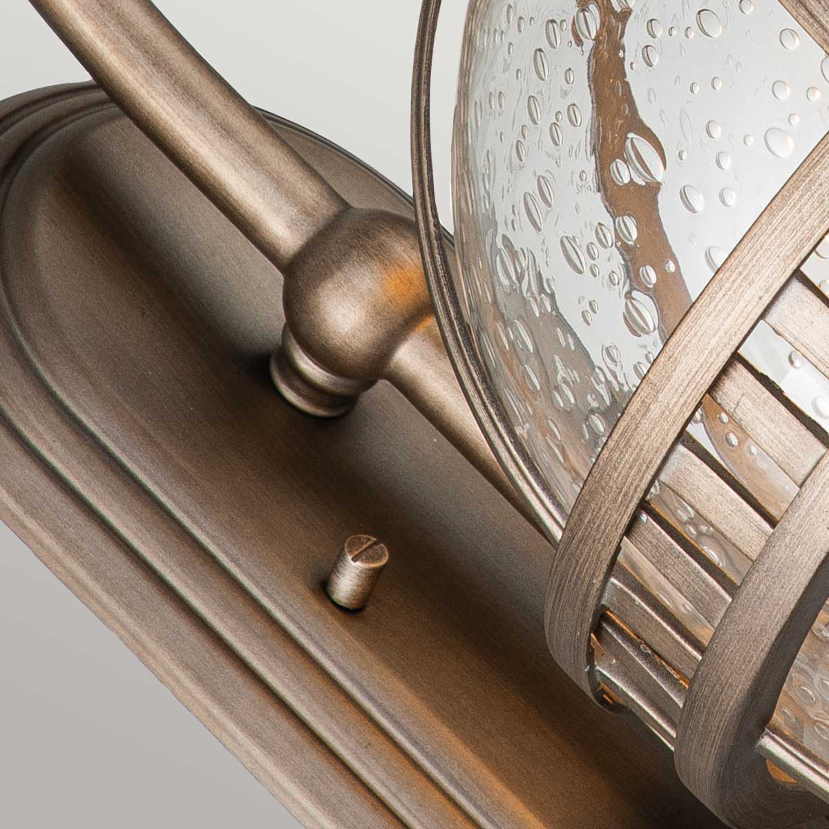 Halleron 2 Izzós Kültéri Fali Lantern, Bronz