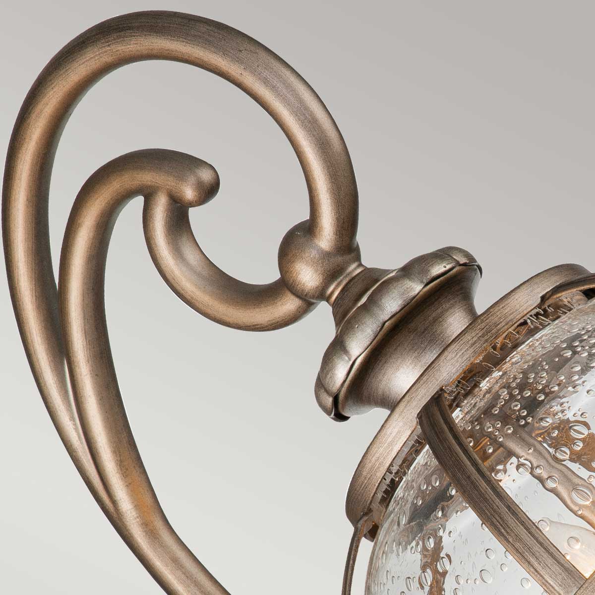 Halleron 2 Izzós Kültéri Fali Lantern, Bronz