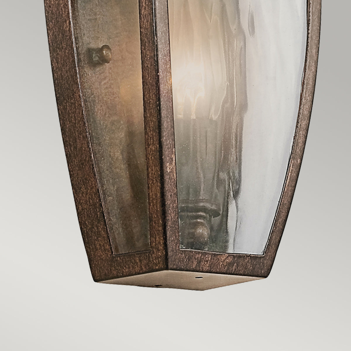 Venetian Rain Kültéri Fél Fali Lantern, Bronz