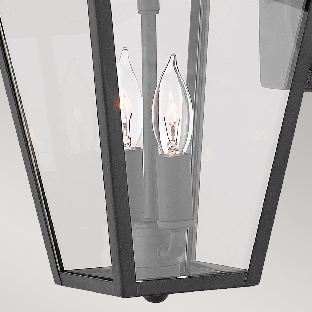Alford Place Kültéri 2 Izzós Kicsi Fekete Kültéri Fali Lantern