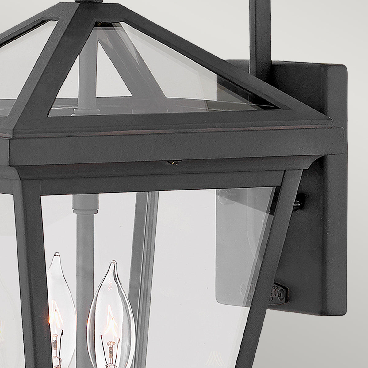 Alford Place Kültéri 2 Izzós Kicsi Fekete Kültéri Fali Lantern