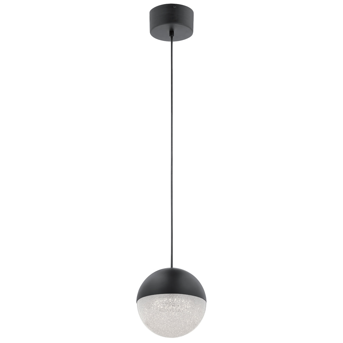 Moonlit Fekete LED Kicsi Függő Mennyezeti Lámpa