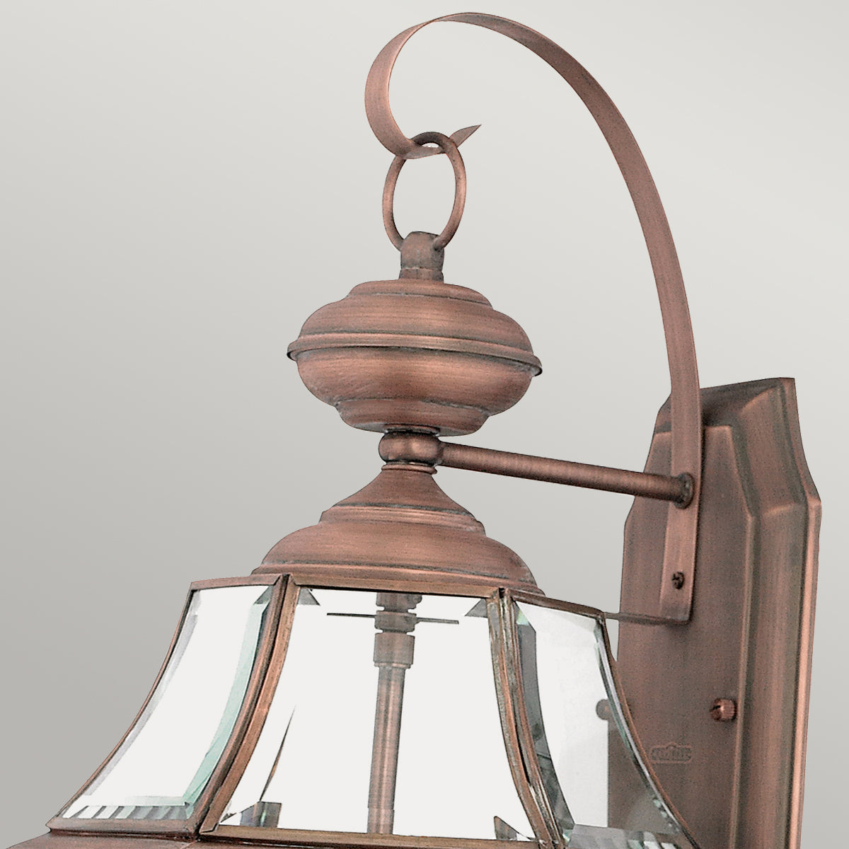 Newbury Kültéri 2 Izzós Nagy Fali Lantern, Vörös Sárgaréz