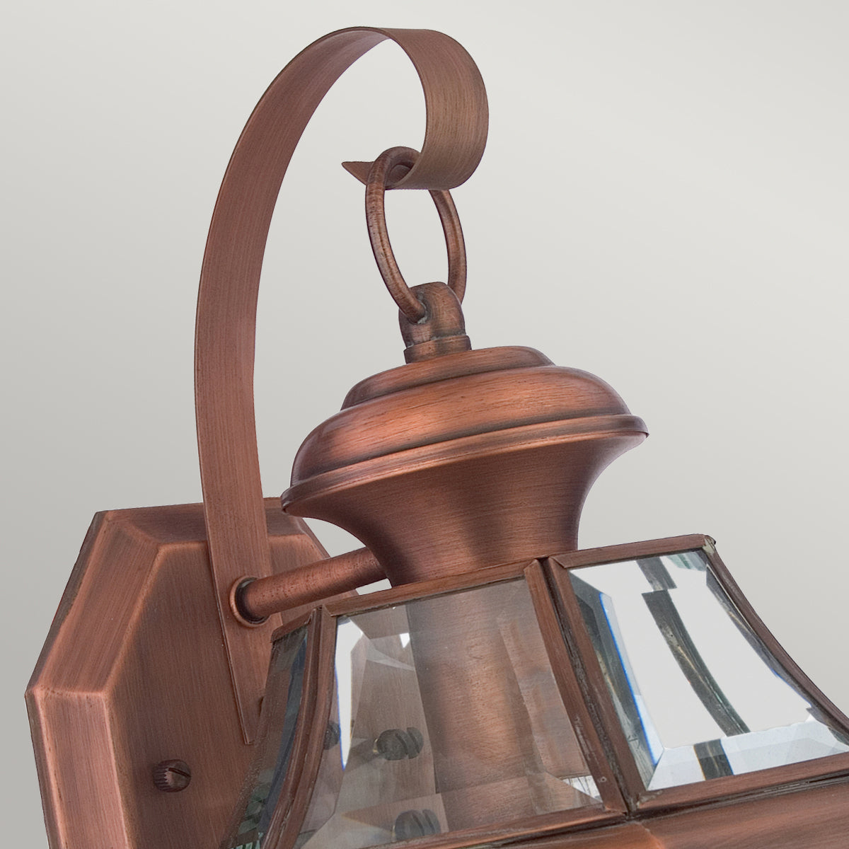 Newbury Kültéri Vörös Sárgaréz Fali Lantern Lámpa