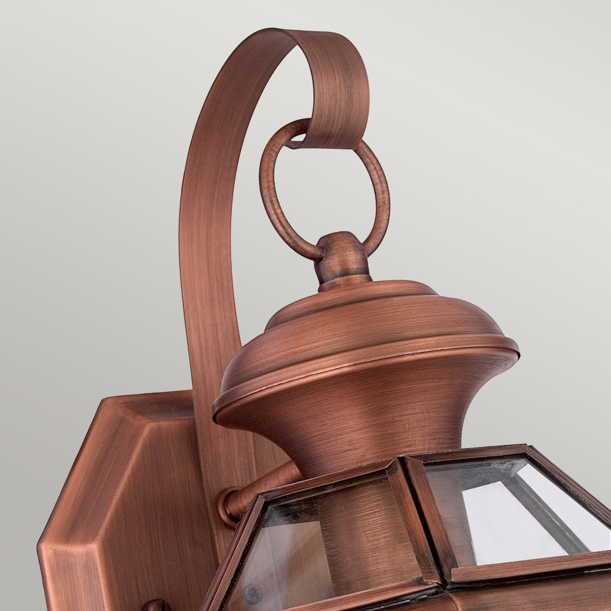 Newbury Kültéri Kicsi Vörös Sárgaréz Fali Lantern