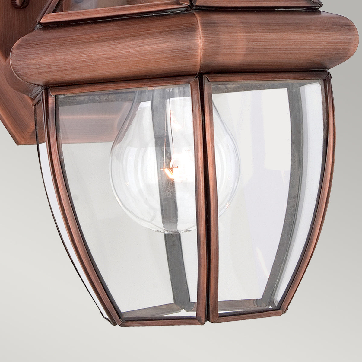 Newbury Kültéri Kicsi Vörös Sárgaréz Fali Lantern