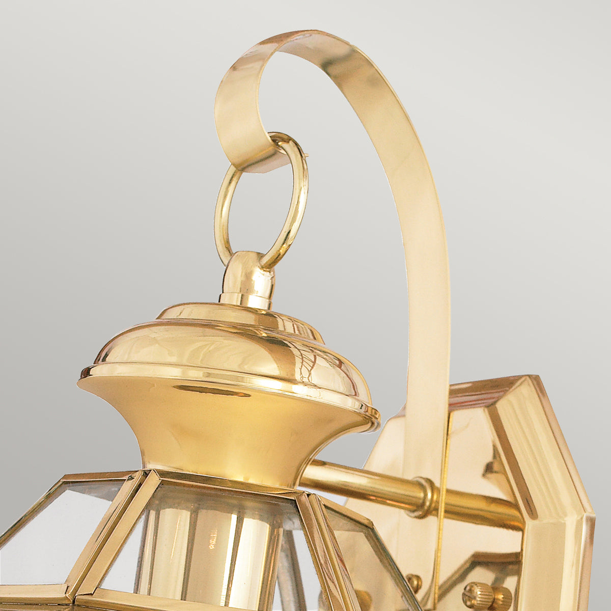 Newbury Kültéri Kicsi Fali Lantern, Antikolt Sárgaréz