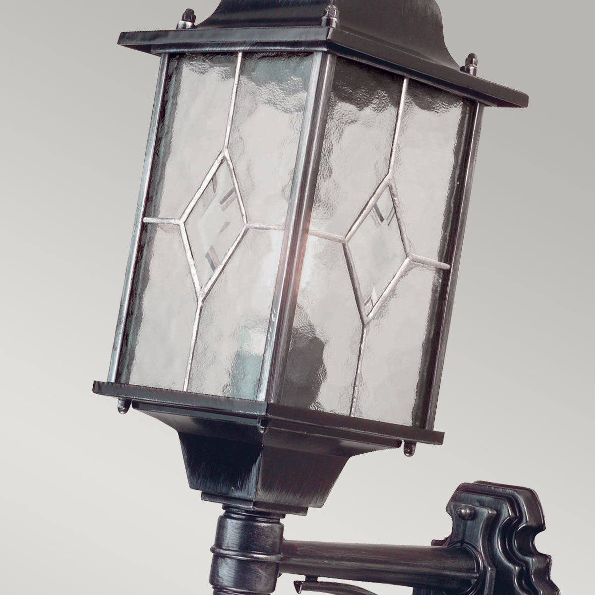 Wexford Kültéri Fekete/Ezüst Felfelé Néző Fali Lantern