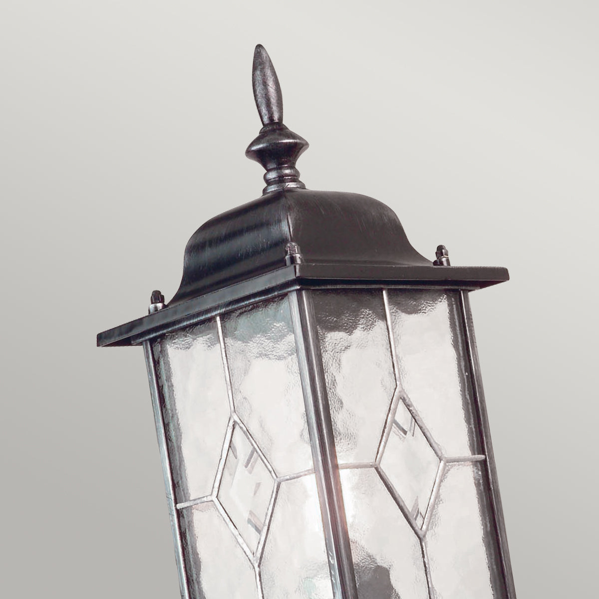 Wexford Kültéri Fekete/Ezüst Felfelé Néző Fali Lantern