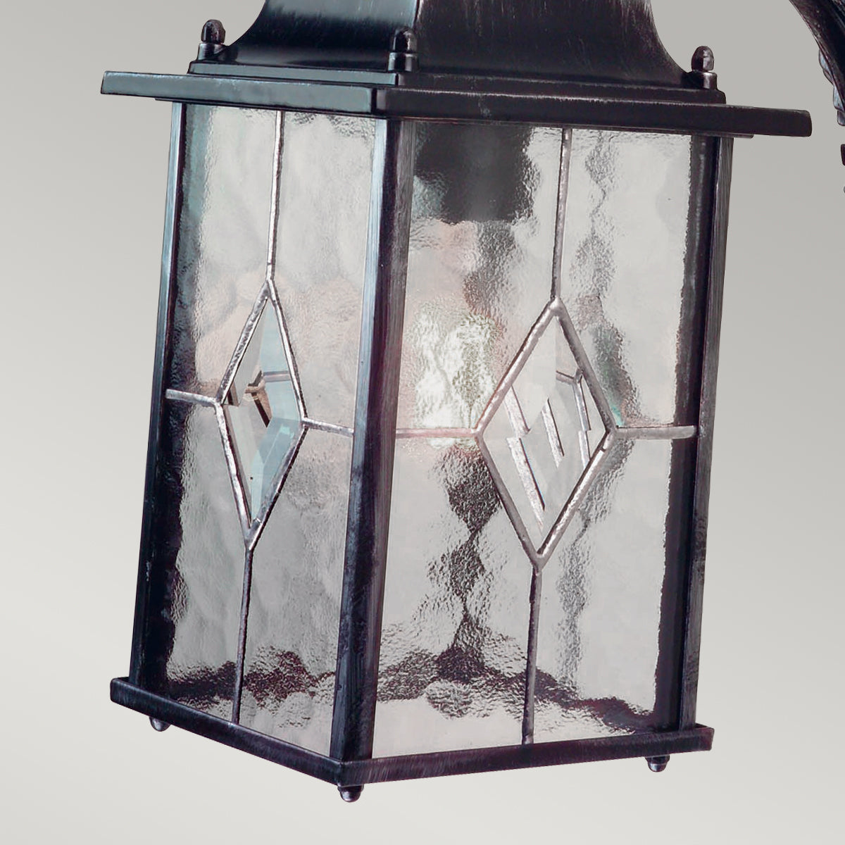 Wexford Kültéri Fekete/Ezüst Lefelé Néző Fali Lantern