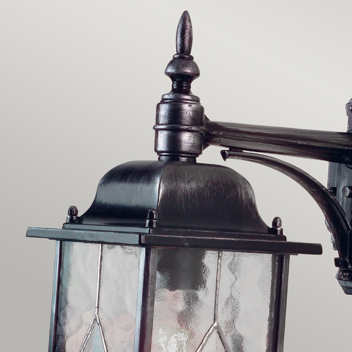 Wexford Kültéri Fekete/Ezüst Lefelé Néző Fali Lantern
