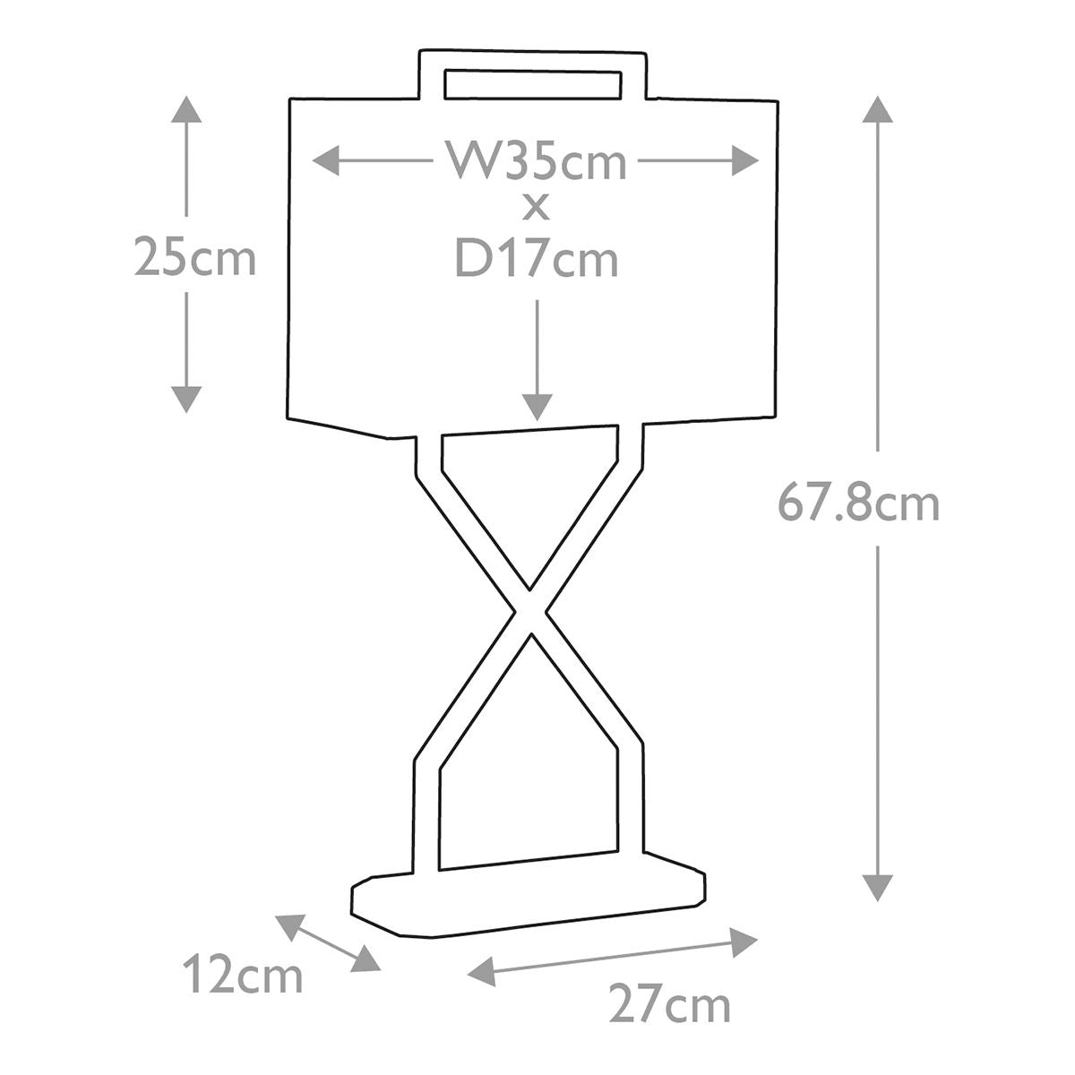 Cross Arany Asztali Lámpa